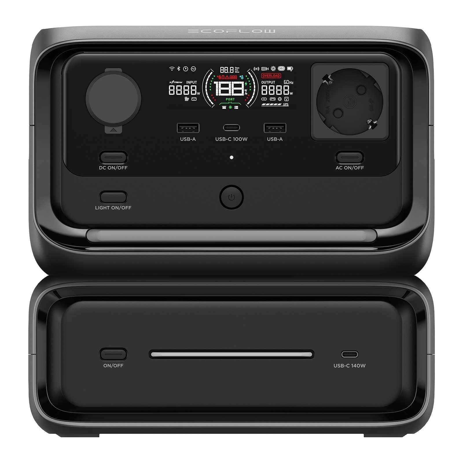 EcoFlow RIVER 3 Plus-Batterie Portable 500Wh